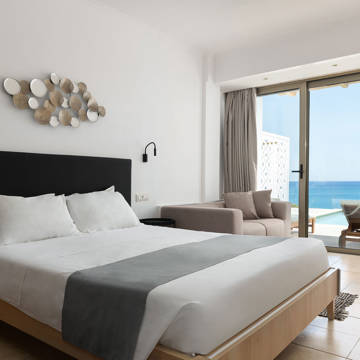 Paralos Lifestyle Rodos Hotel Double Deluxe Swim Up Front Sea View 1