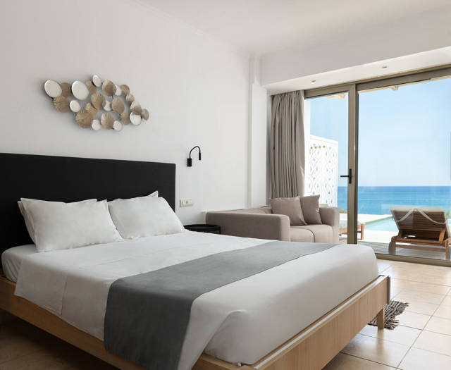 Paralos Lifestyle Rodos Hotel Double Deluxe Swim Up Front Sea View 1