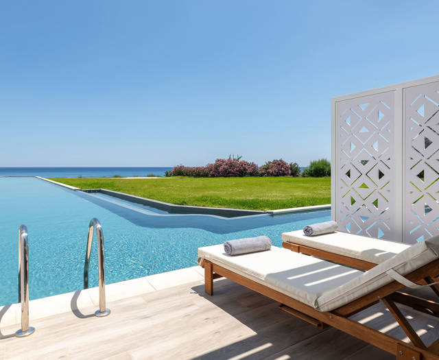 Paralos Lifestyle Rodos Hotel Double Deluxe Swim Up Front Sea View 3