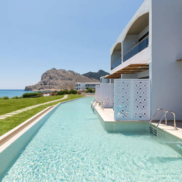 Paralos Lifestyle Rodos Hotel Double Deluxe Swim Up Front Sea View 4