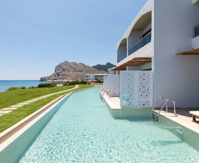 Paralos Lifestyle Rodos Hotel Double Deluxe Swim Up Front Sea View 4